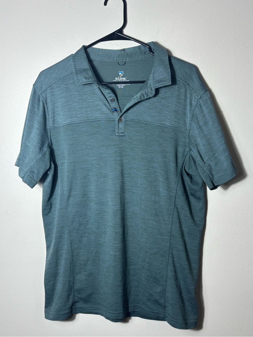 Mens KÜHL Engineered Polo Shirt Moisture Wick Performance Outdoor